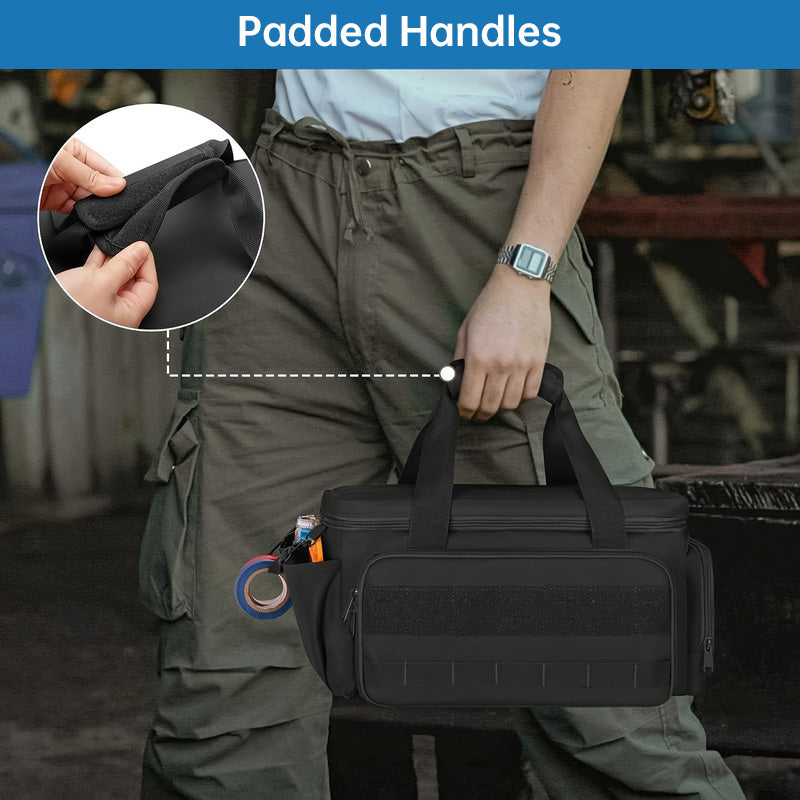 14 Heavy-Duty Tool Bags + Non-Slip Organizer