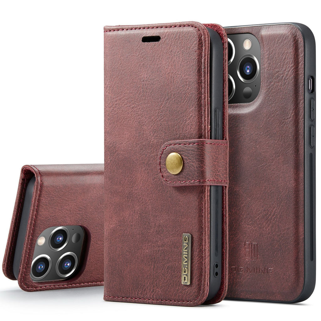 iPhone 14/13 Pro Max Magnetic Split Leather Case