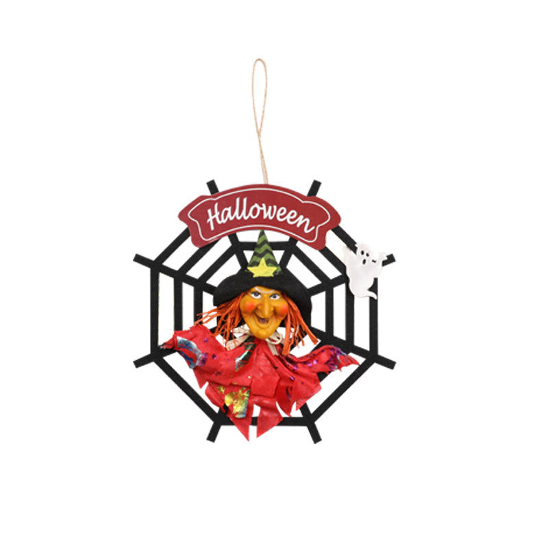 Halloween Spider Web Witch Hanging Decoration