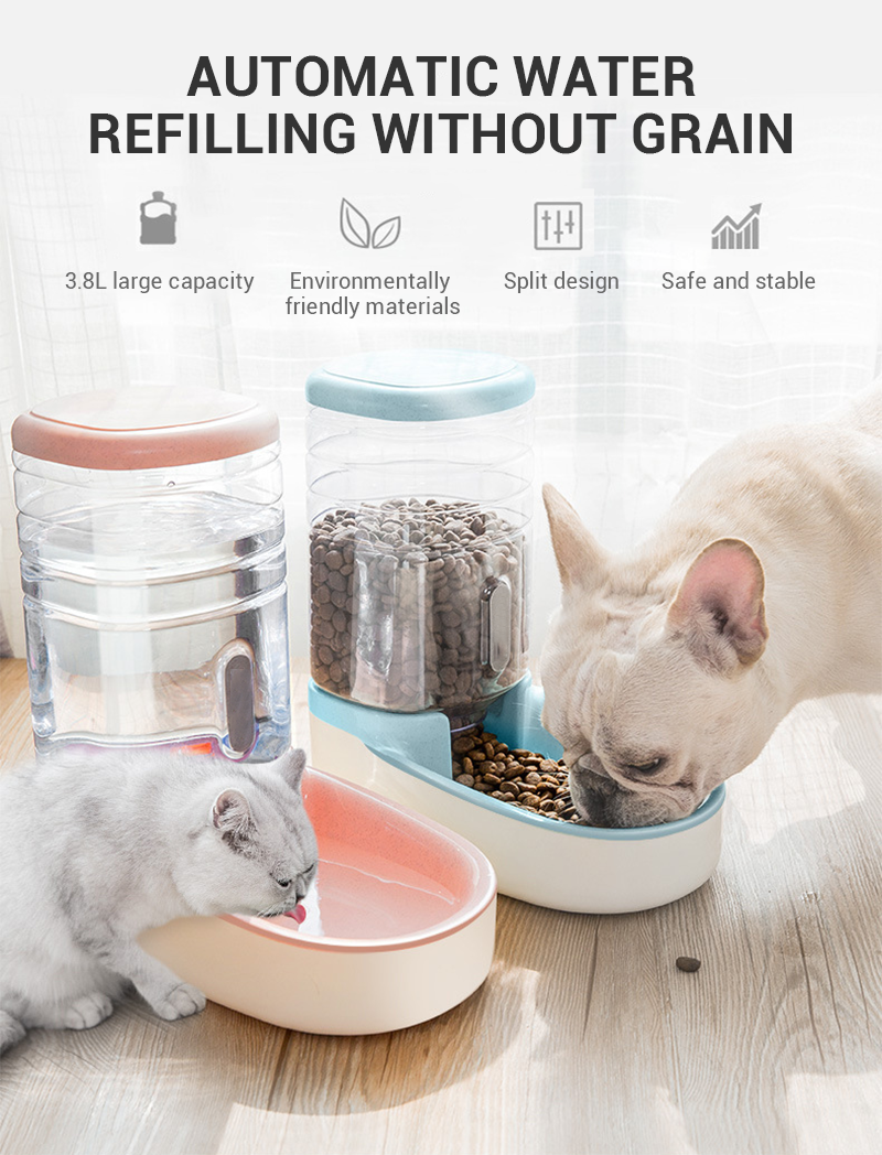 Dog Automatic Pet Feeder/Water Dispenser Bowl
