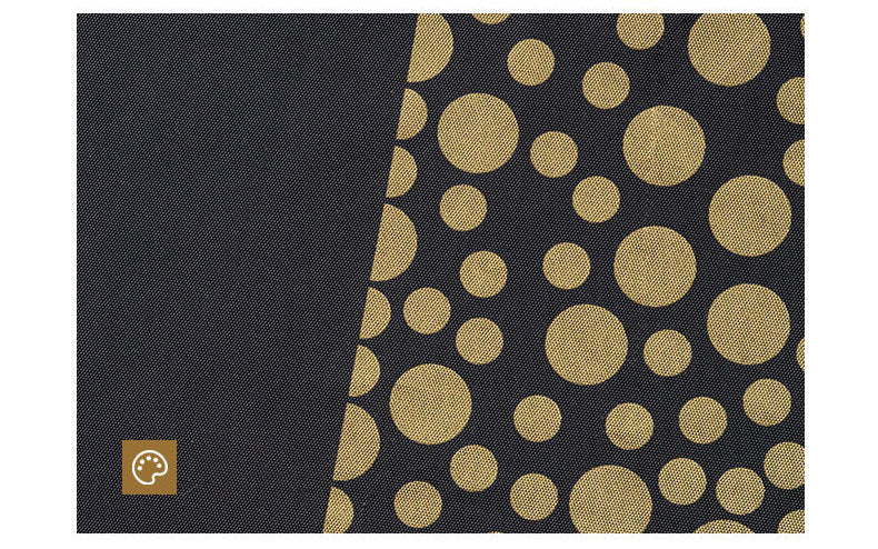 Black/Gold Dot Disposable PEVA Tablecloth
