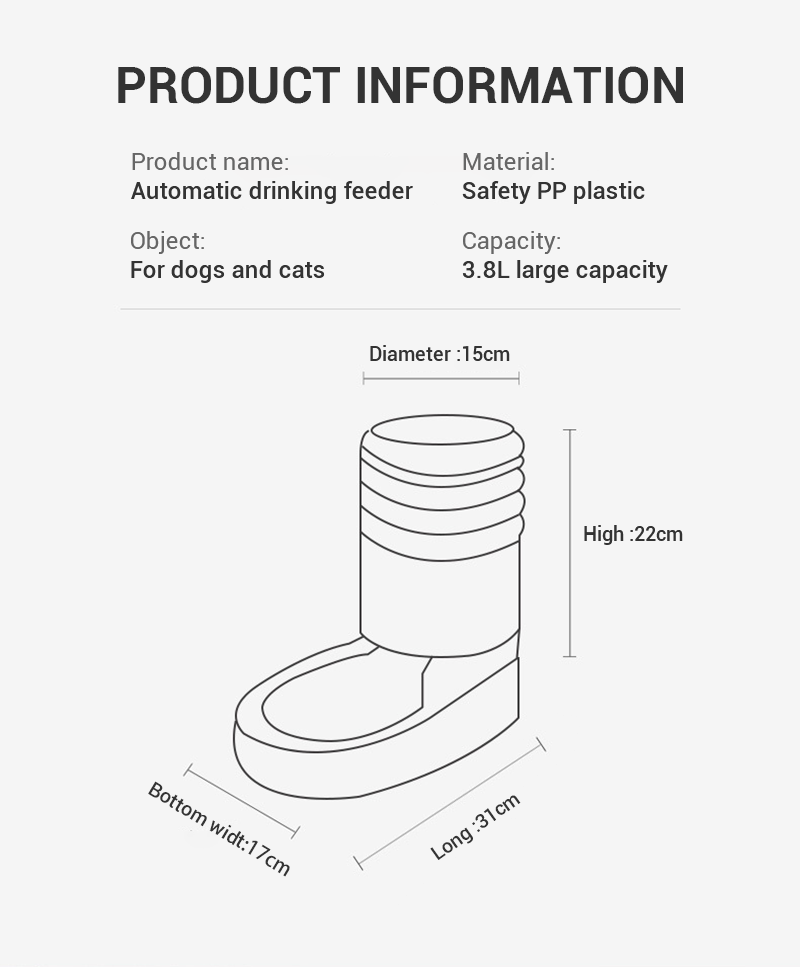 Dog Automatic Pet Feeder/Water Dispenser Bowl