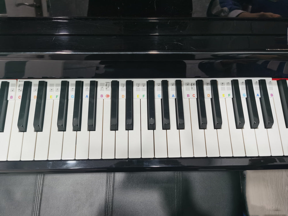 Silicone Piano Stickers 61/88 Keys Note Guide