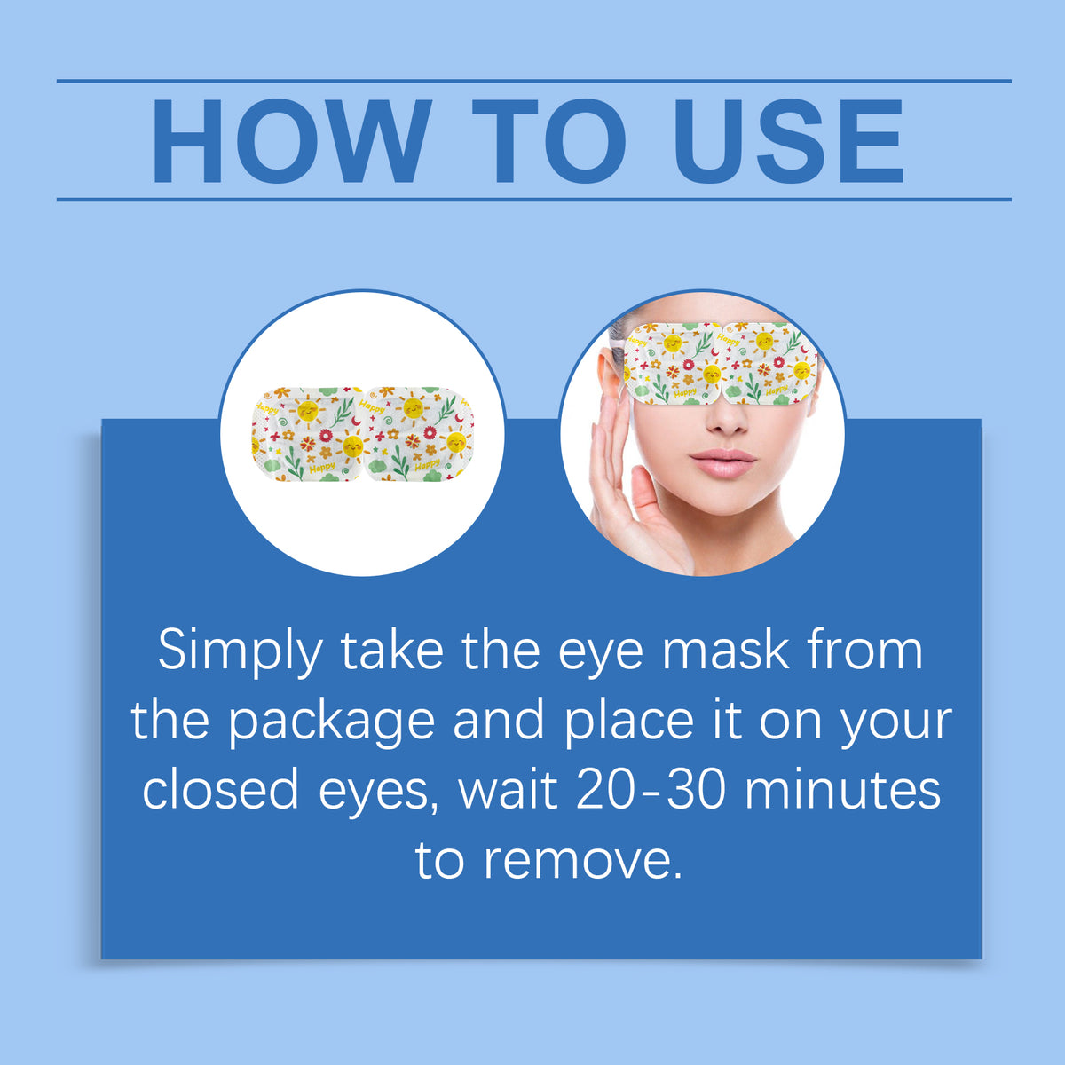 Sleep Steam Eye Mask - Gentle Hot Compress