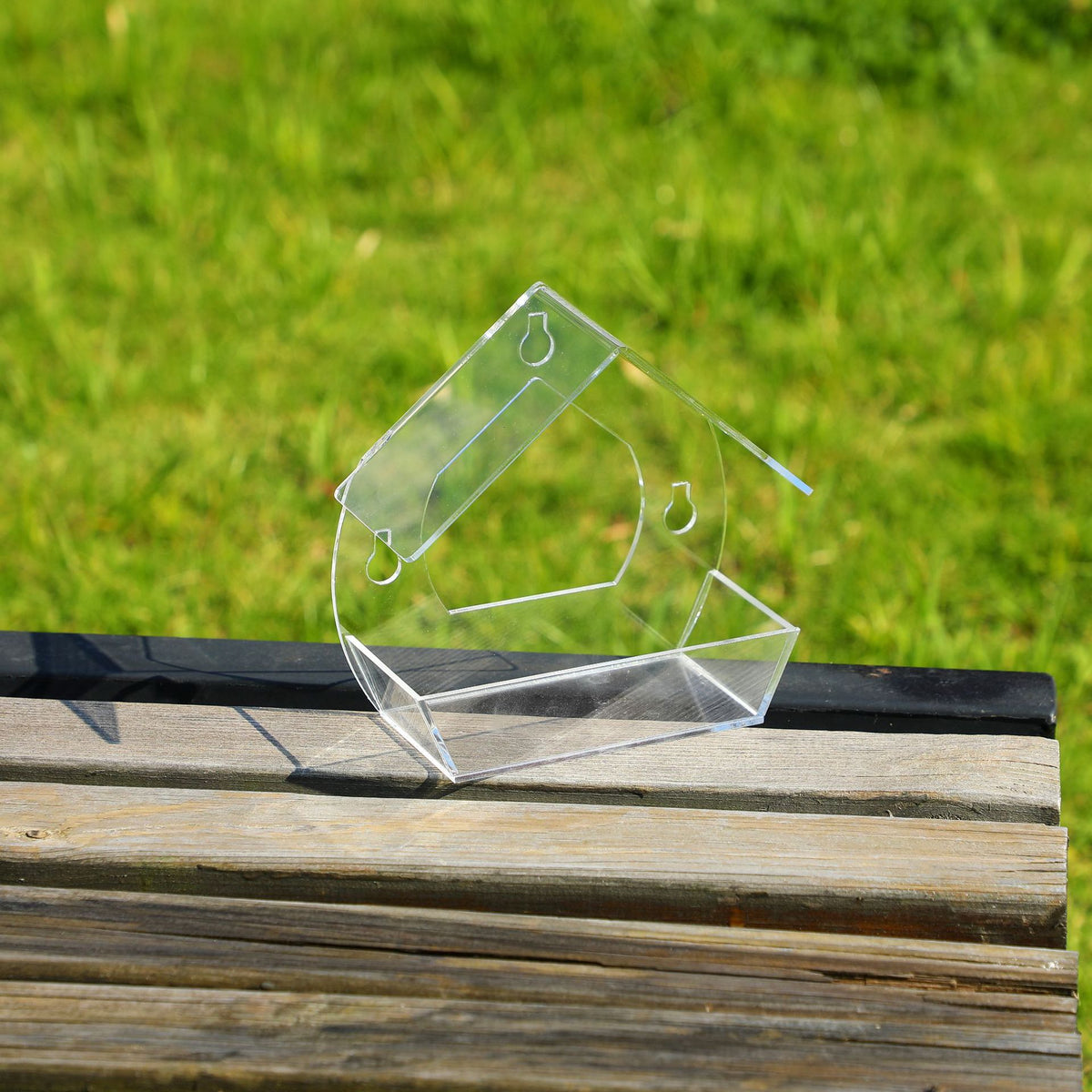 Window Bird Feeder Triangular Acrylic