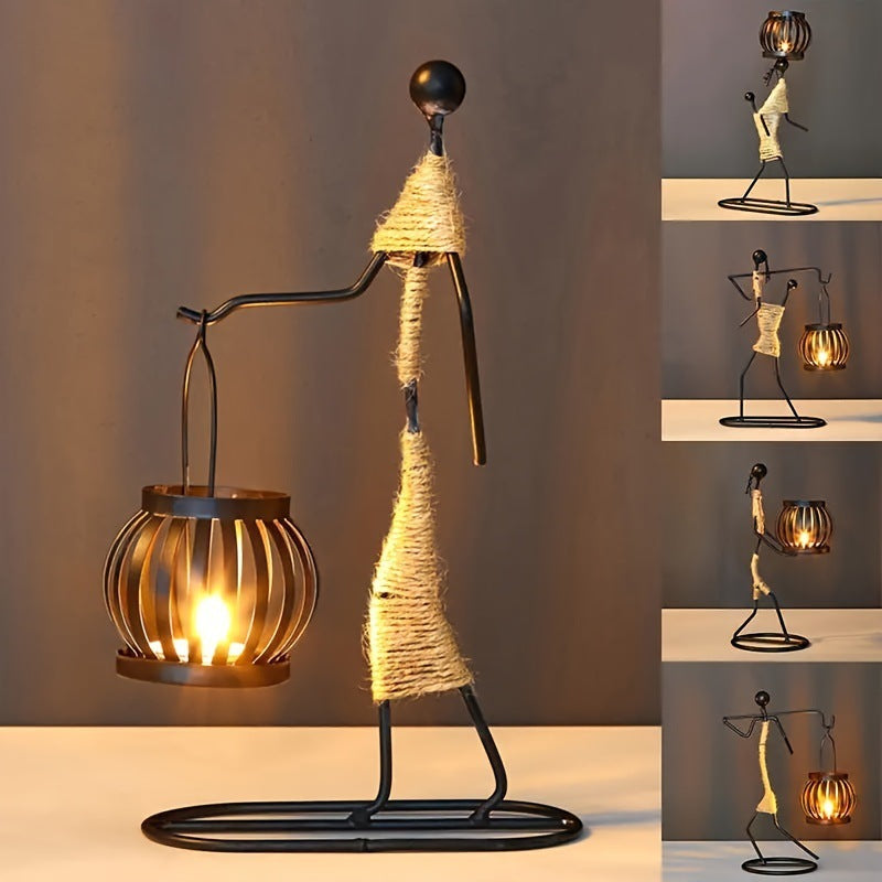 Wrought Iron Candle Holder European-Style