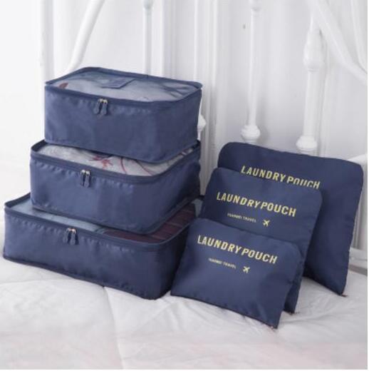 6pcs Packing Cubes Organizer; Double Zipper; Waterproof