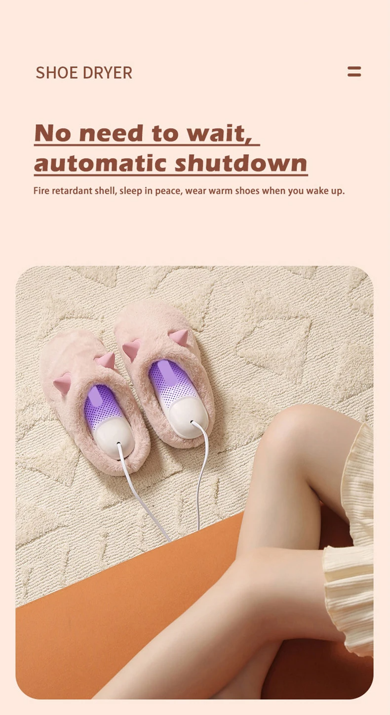 Portable Shoe Dryer Freshener Device 110V/220V UV