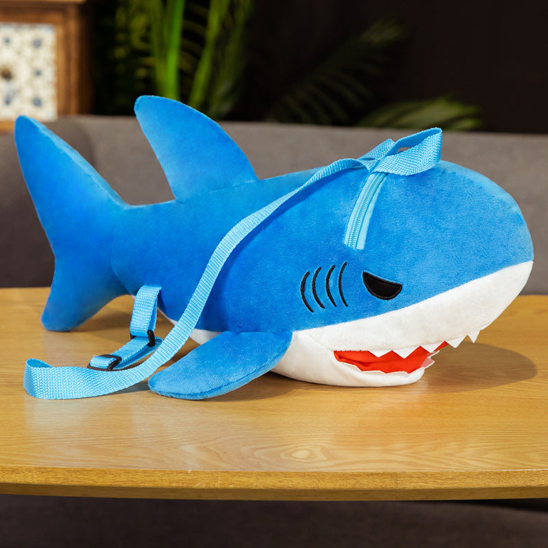 Plush Kids Backpack - Plush Shark