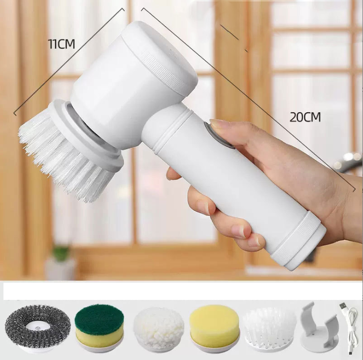 5-in-1 Electric Cleaning Brush USB Bathtub Brush