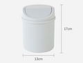Minimalist Plastic Desktop Trash Can w/ Lid