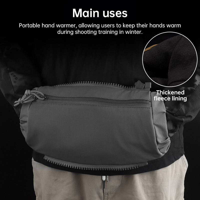 Tactical Hand Warmer Fanny Pack - 3-in-1 Winter Muff Po