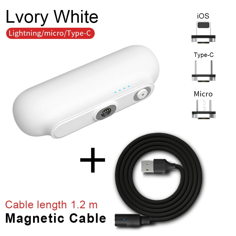 Magnetic Power Bank 2600mAh (Mini Magnet Charger)