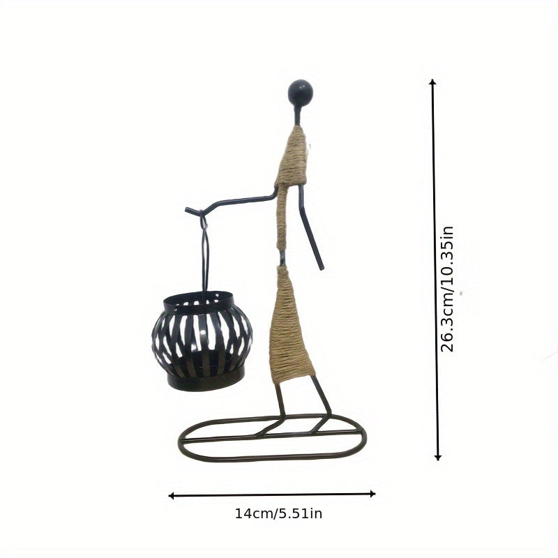 Wrought Iron Candle Holder European-Style