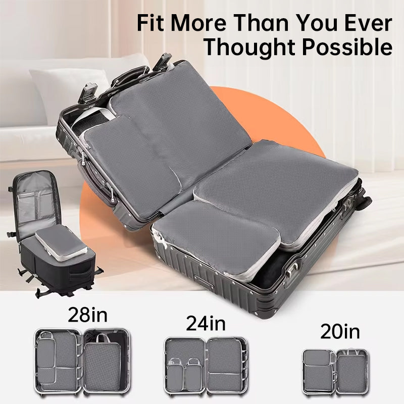 Travel Compression Packing Cubes; Ultralight Expandable