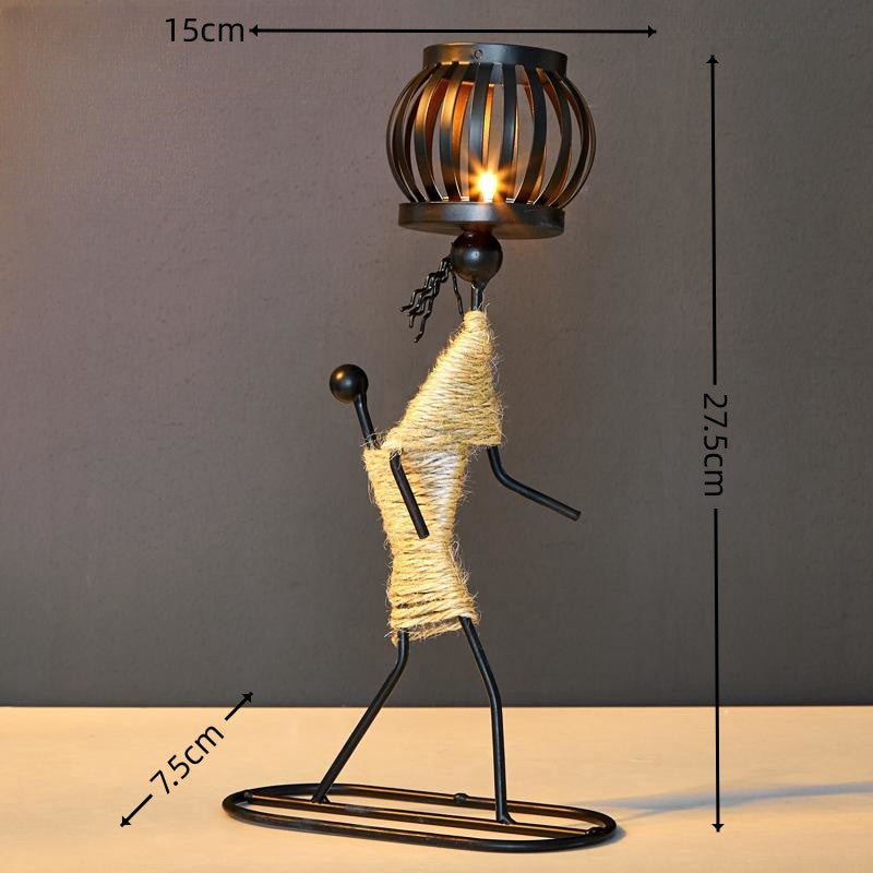Wrought Iron Candle Holder European-Style