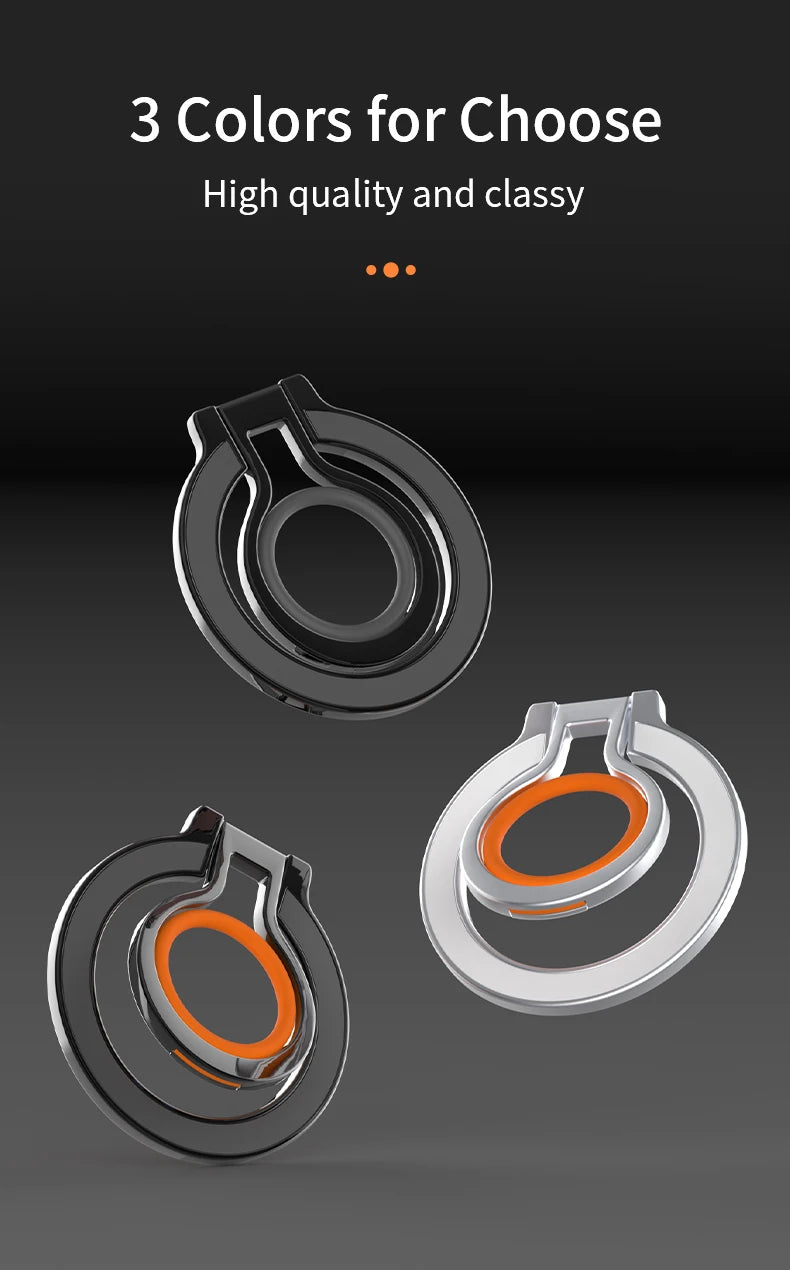 Finger Ring Holder/Rotating Grip Stand (Magnetic)