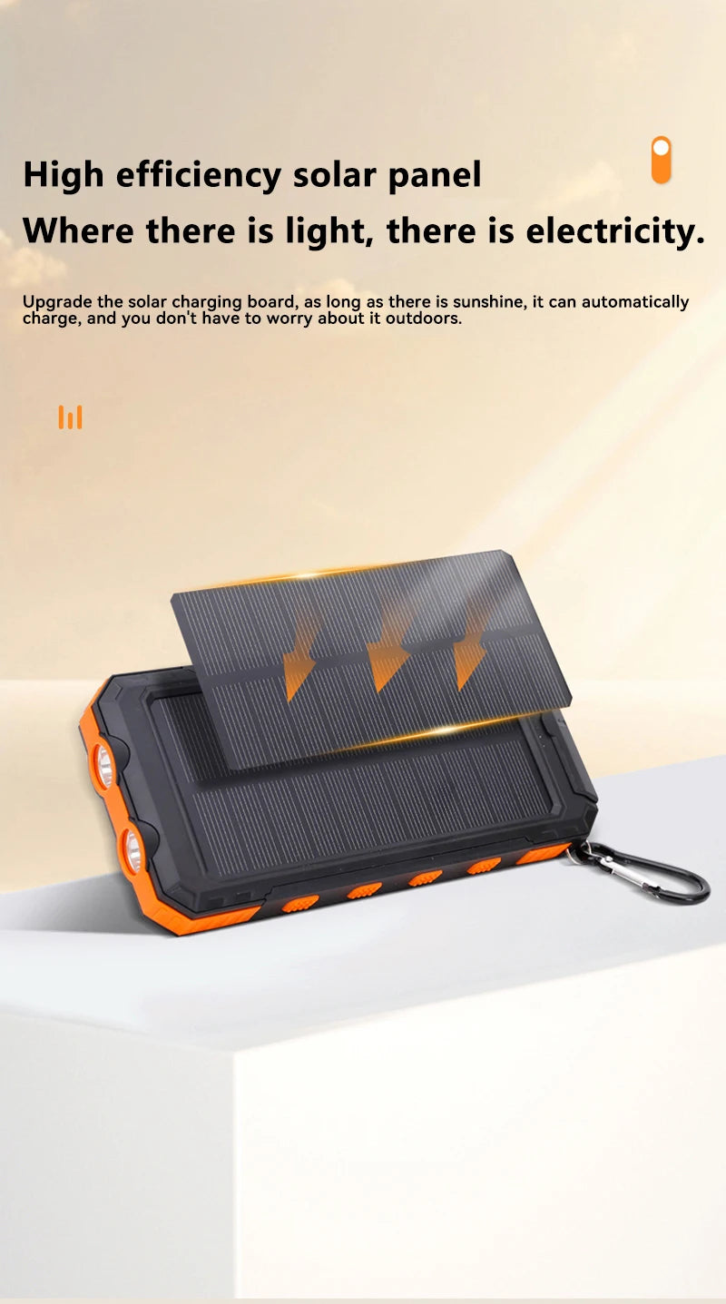 Solar Power Bank 20000mAh with Compass