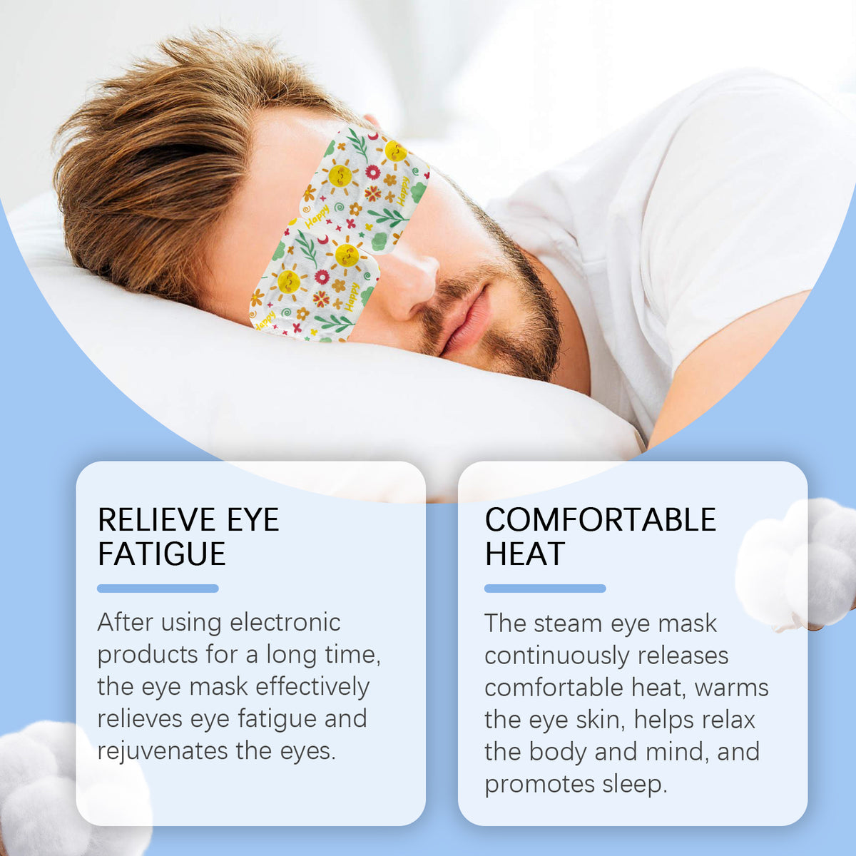 Sleep Steam Eye Mask - Gentle Hot Compress