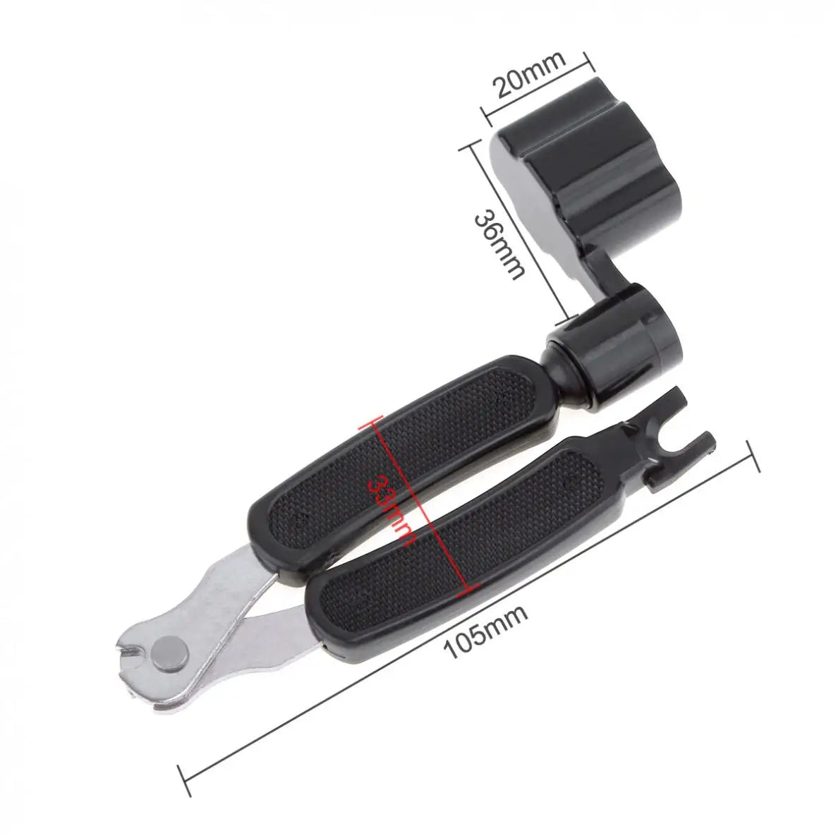 3-in-1 Guitar Peg String Winder + Puller + Cutter Tool