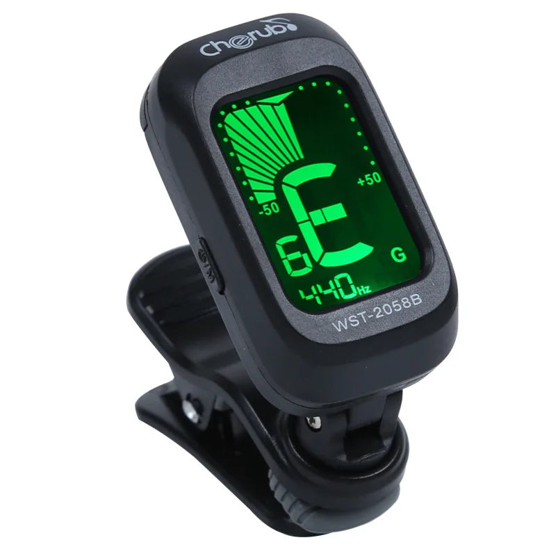 Folk Acoustic Guitar/Ukulele Clip-On Electronic Tuner