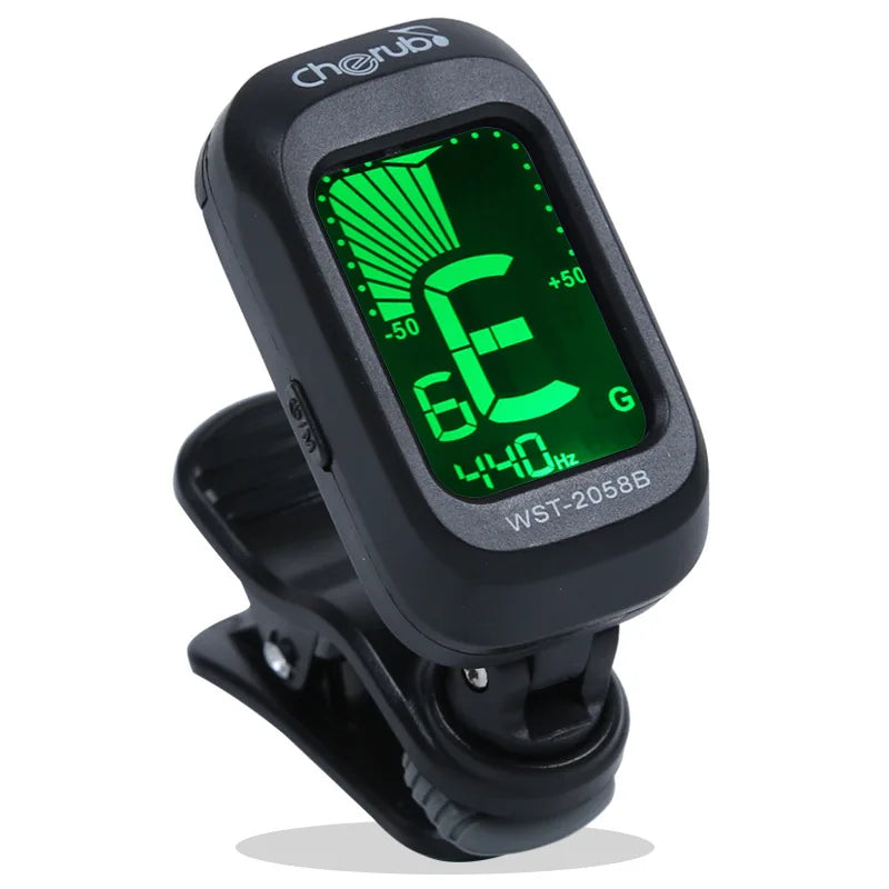 Folk Acoustic Guitar/Ukulele Clip-On Electronic Tuner