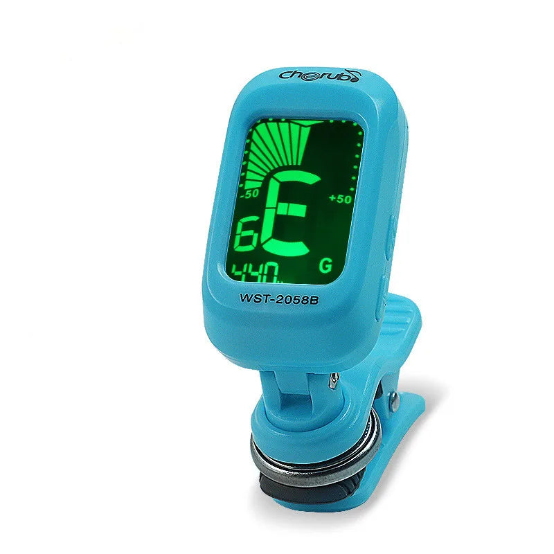Folk Acoustic Guitar/Ukulele Clip-On Electronic Tuner