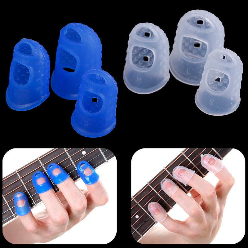 4Pcs Silicone Finger Guards (Fingertip Protectors)