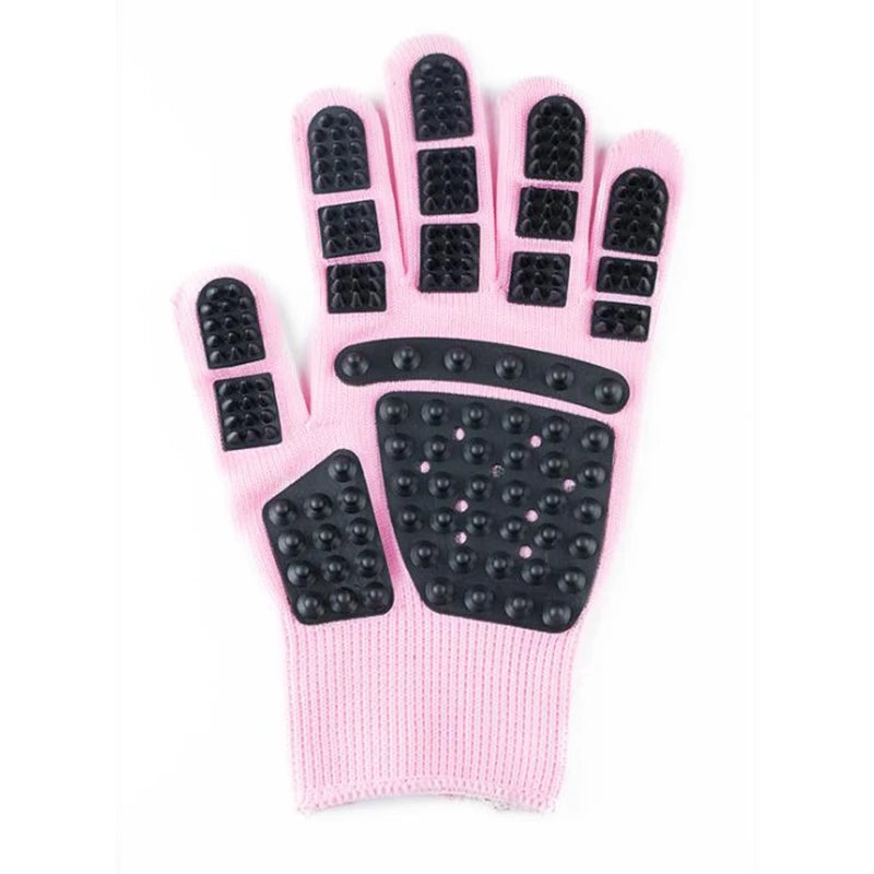 Pet Grooming Glove – Silicone-Tip Deshedding Mitt for Dogs & Cats