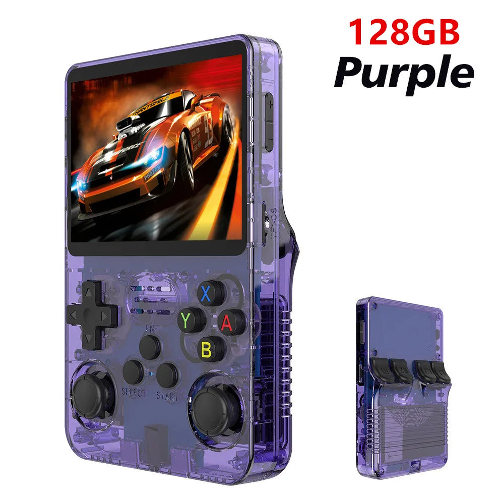 Retro R36S Handheld Video Game Console 3.5 Inch IPS Screen 128GB Games Portable Pocket Player Linux System
