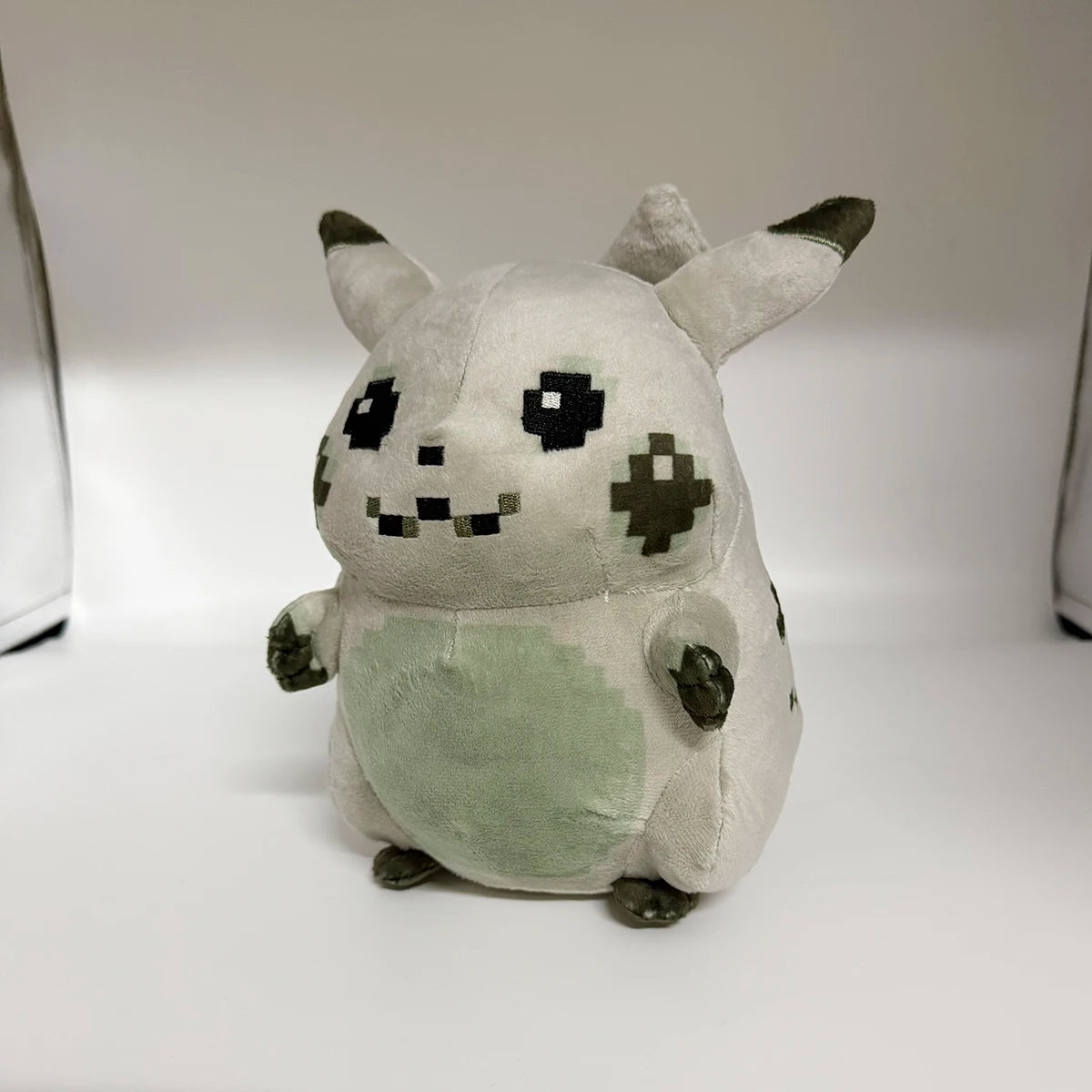 Pokemon Initial Pixel Art Style Pikachu Dark Lightning Graffiti Pikachu Pichu Raichu Stuffed Plush Doll Doughnut Pikachu Toys