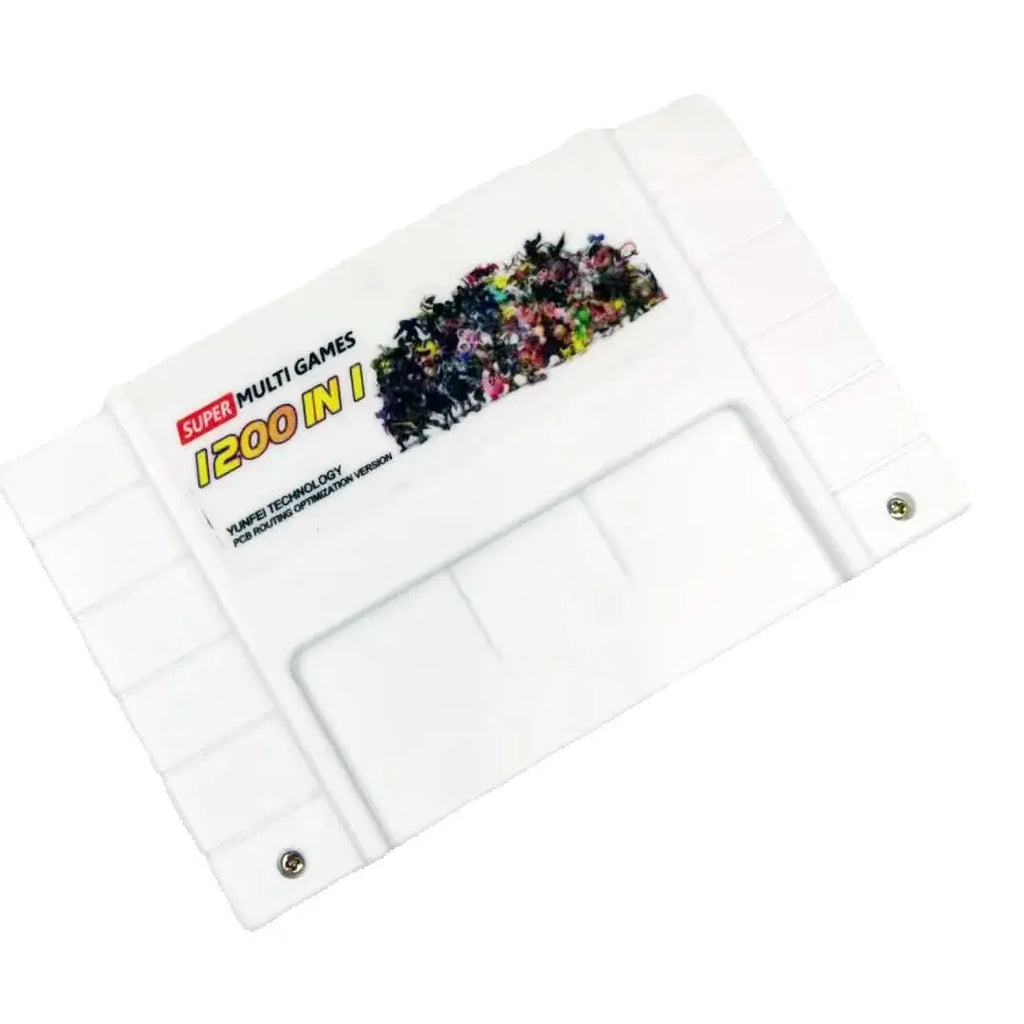 Super DIY Retro 1200 in 1 Pro VEDIO Game Cartridge For 16 Bit Game Console Card China Version
