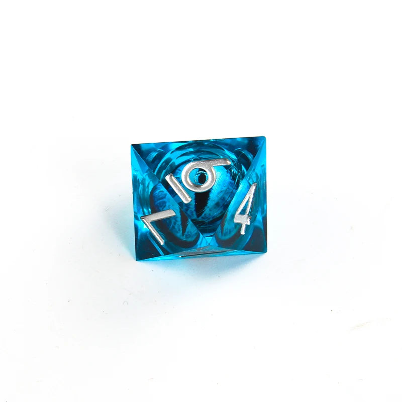 Jeu de dés DND à cœur liquide, dés de donjon et dragon en résine à bords tranchants, jeu de rôle, dés RPG D et D D20, D12, D10, D8, D6, D4