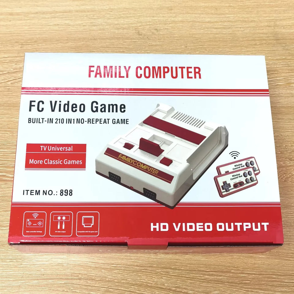 8-Bit Retro Console (FC/Famicom) — Wireless Controllers, HDMI HD Output, Cartridge-Based TV Gaming