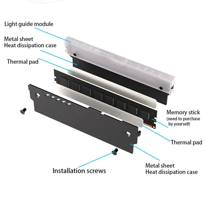 Teucer ARGB RAM Heatsink 2-Pack