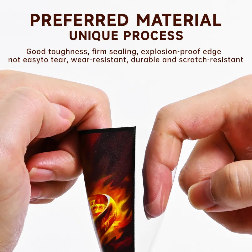 TCG Card Sleeves -Magic Ring - Ultra Clear Front & Matte Finish Back, 100 Count Standard Size CCG Sleeves