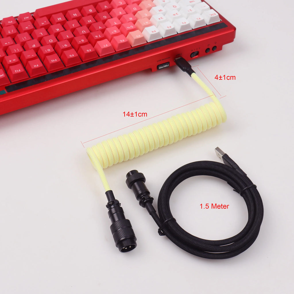 Câble spiralé de clavier gaming