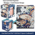 TCG Deck Box 100+ PU Windowed Single Deck PTCG DCG Tabletop Gametrading Cards Storage Box Free 35tp Shell Deck 2 Spacers  2 Dice