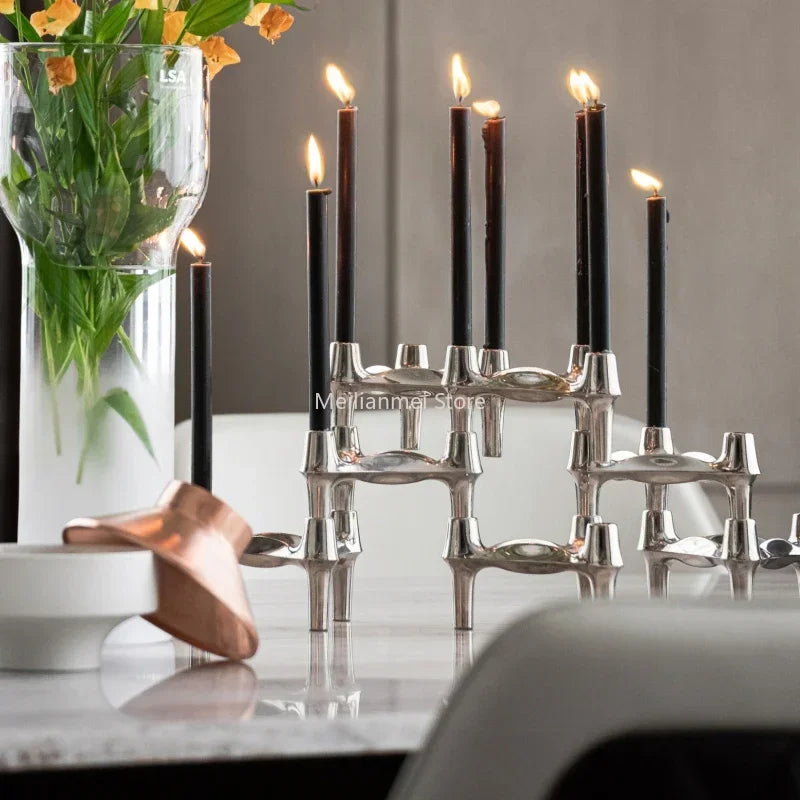 Nordic Silver Candle Holder