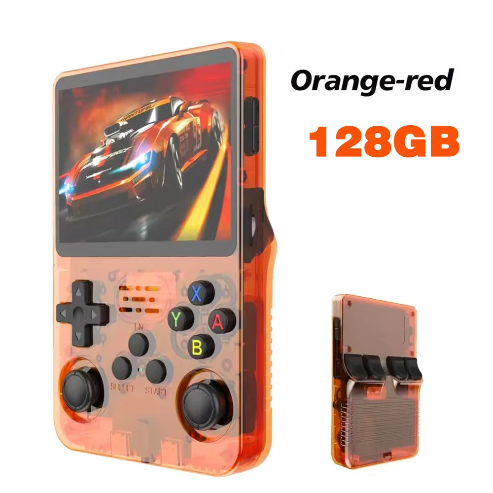 R36S New Retro Game Console 3.5-Inch Linux Open-Source System Portable Handheld Game Console with 128GB Large Memory