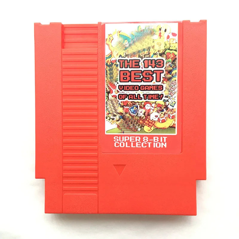 8bit Game Card for Video Game Console with 143 in 1 Free Games 72 Pin Game Cartridge Support PAL and NTSC Machine