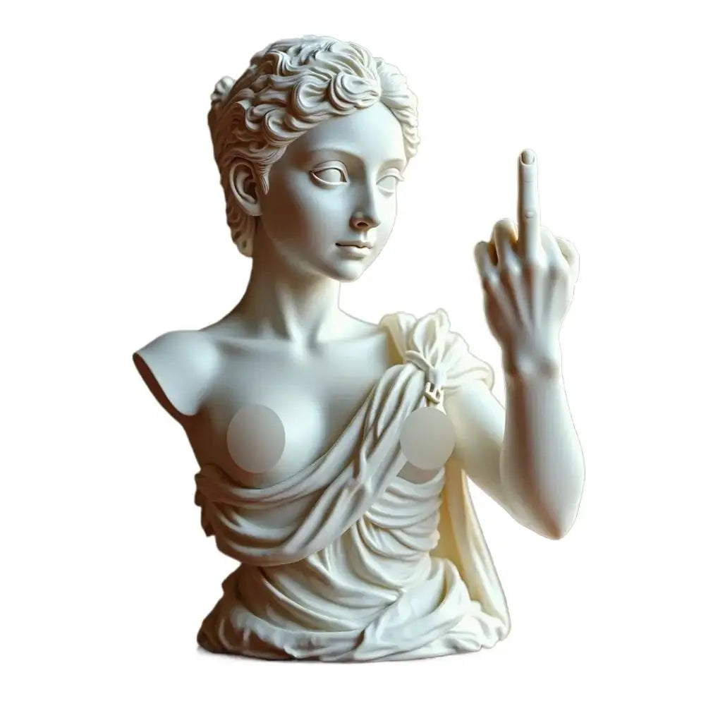 Statue de la déesse de Vienne, drôle, en résine 3D, ornements artisanaux, design unique, symbole culturel, décoration de bureau et de maison 2025