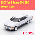 Diecast DCT 1:64 Scale 500 SEC Alloy Car Model Static Decoration Collectibles Gift Toys