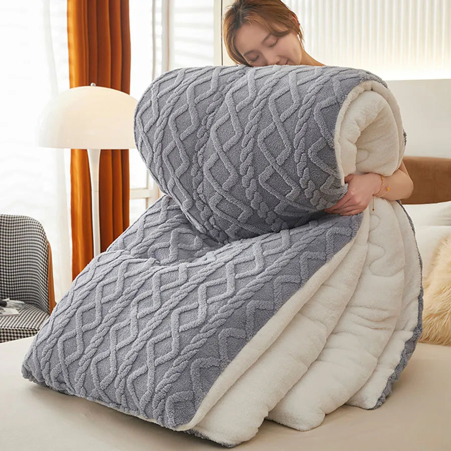 Cozy Cashmere-Feel Weighted Blanket for Bed