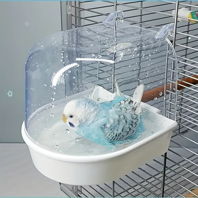 Transparent Bird Bath Tub