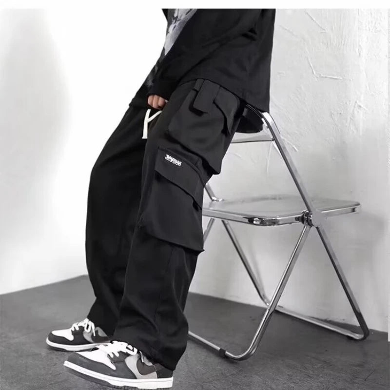 Y2K Cargo Jogger Pants worn