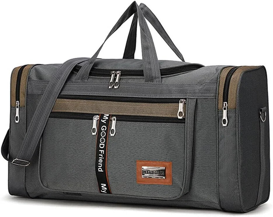 Gym Duffle Bag Travel Duffel Bag, 60L/28″ Large Duffle Bag Waterproof Duffel Luggage Sport Travel Weekender Bag for Men Women