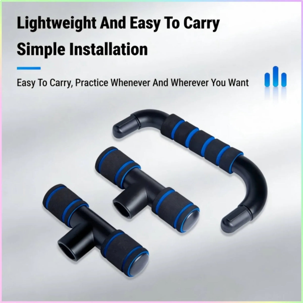 Push Up Bars Workout Equipment, Non-Slip Push Up Stands for Home Gym Fitness, Strength Training Exercise Bars for Men and Women