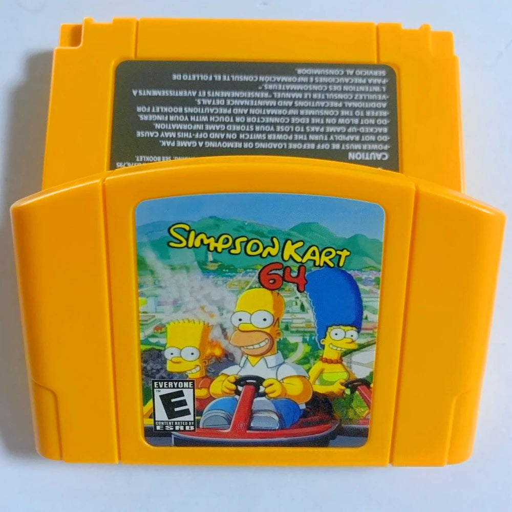 N64 game cartridge, compatible with 64-bit NTSC American consoles,Go- Kart 64, English game cartridge