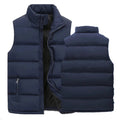 White Vest Jacket Men Slim Fit Stand Collar Sleeveless Puffer Jackets Spring Autumn Casual Waistcoat Men Warm Coat 2024 Trends